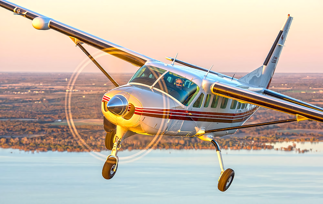 Cessna Caravan on approach