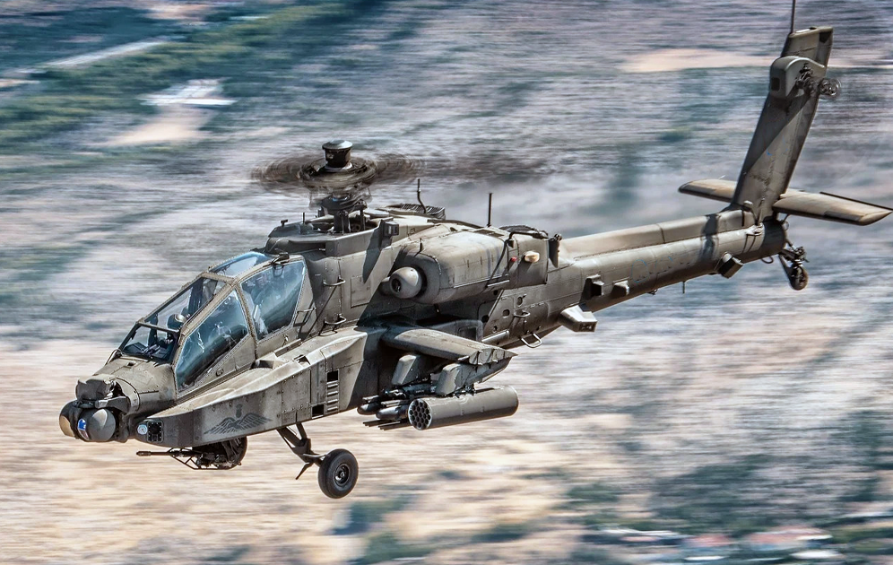 AH-64 Apache on the deck