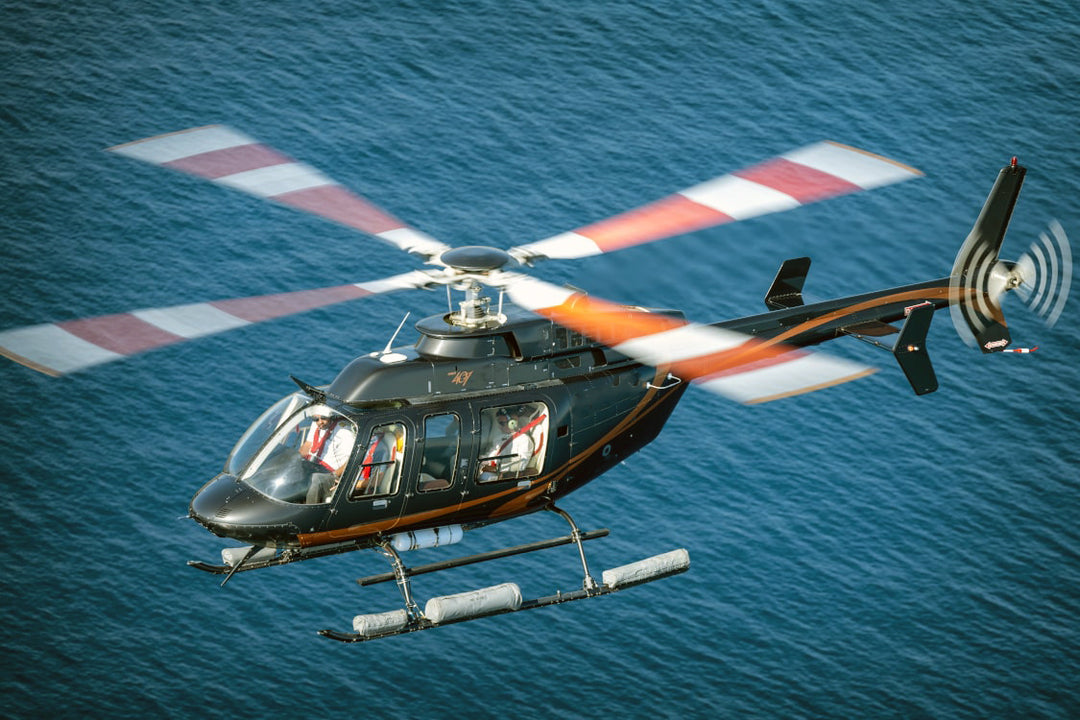 Bell 407 in flight