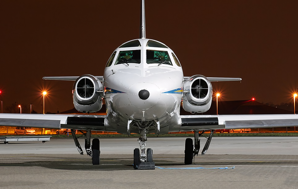 Rockwell Sabreliner 40 head-on