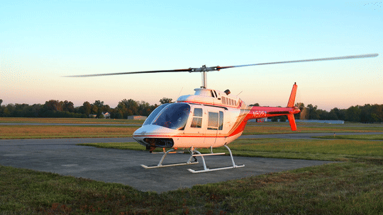 Bell JetRanger at ground idle