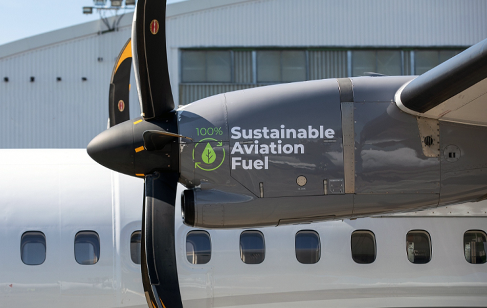 ATR 72 fueled with SAF
