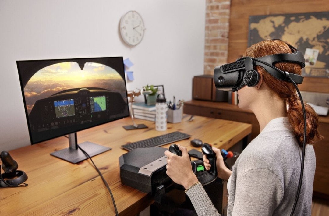 Desktop VR flight simulator