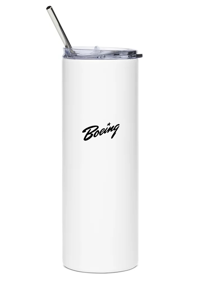 back pf Boeing B-17 Flying Fortress water tumbler
