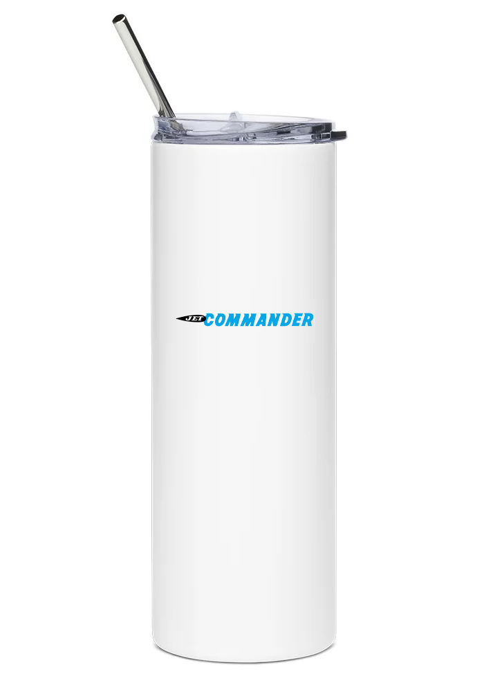 back of  Aero Commander 1121 Jet Commander  water tumbler