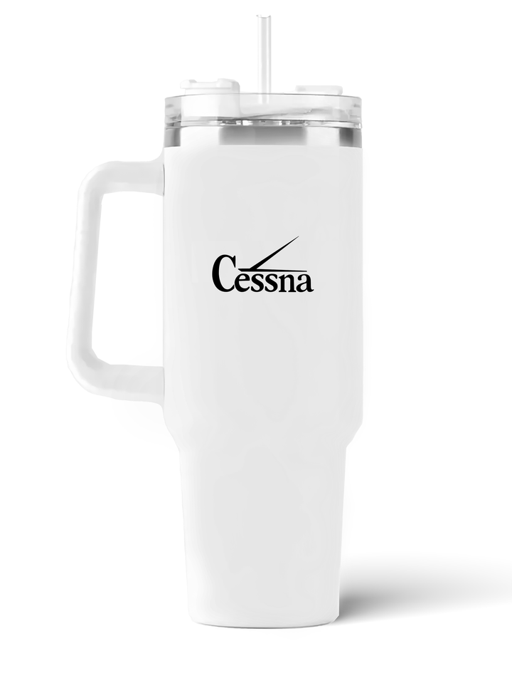 back of  Cessna 120  quencher