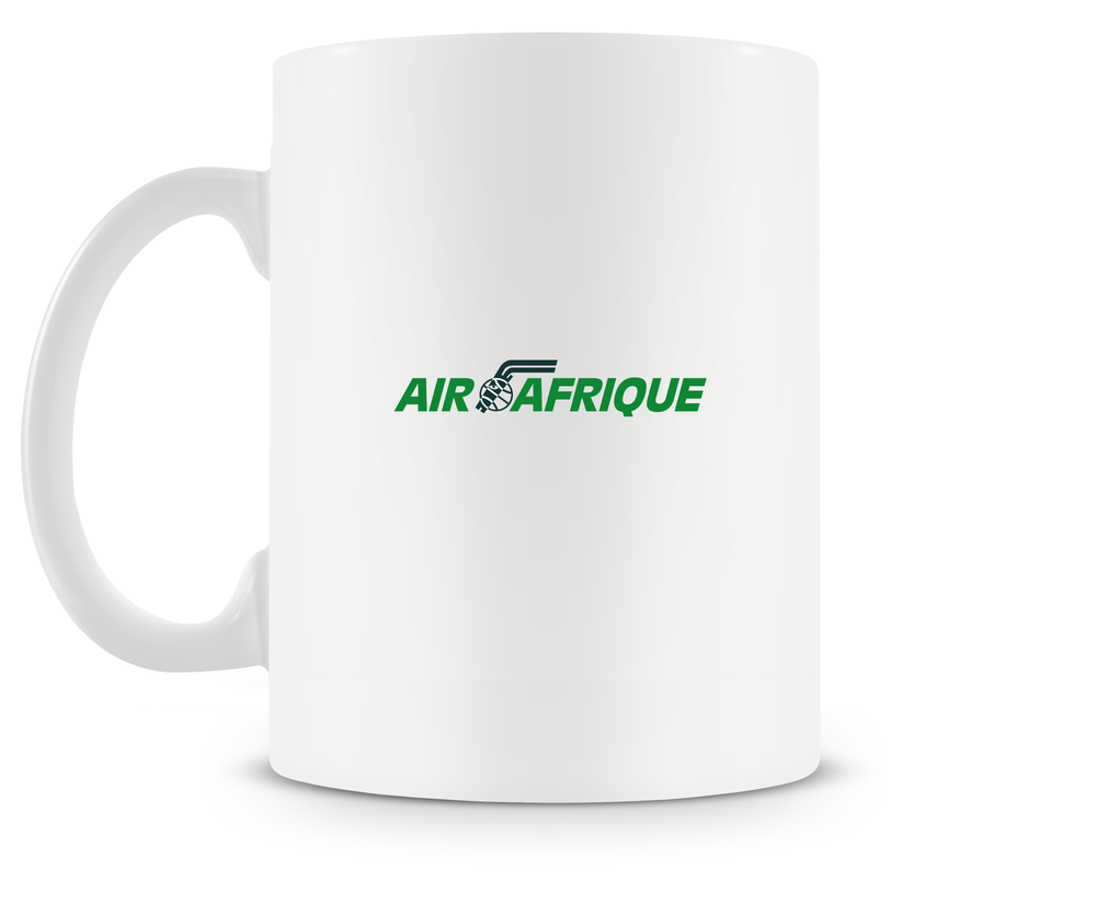 back of Air Afrique McDonnell Douglas DC-10 mug