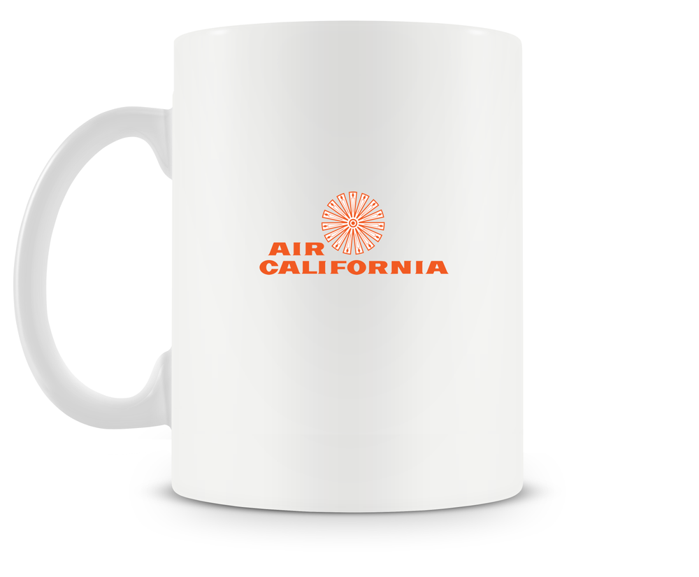 back of Air California Boeing 737 mug