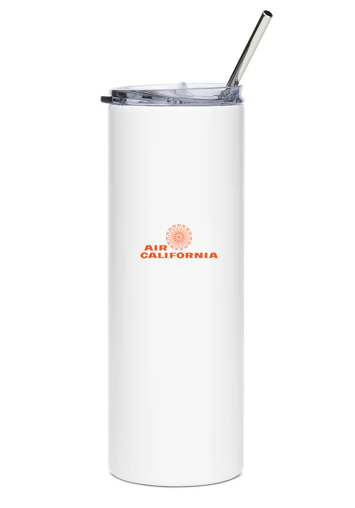back of Air California Boeing 737 water tumbler