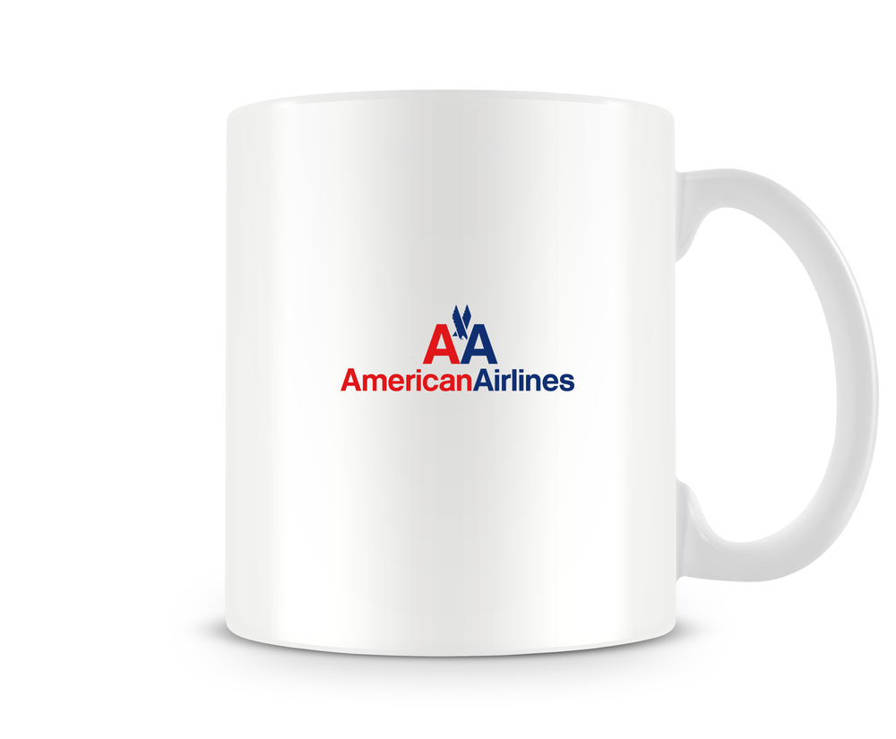BACK OF American Airlines McDonnell Douglas MD-80 Mug