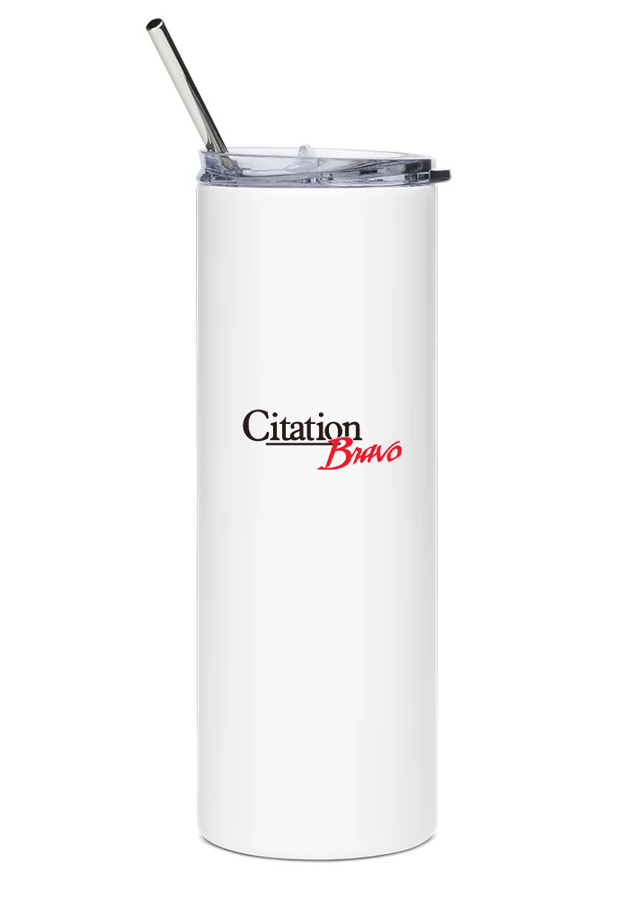 back of Cessna Citation Bravo water tumbler