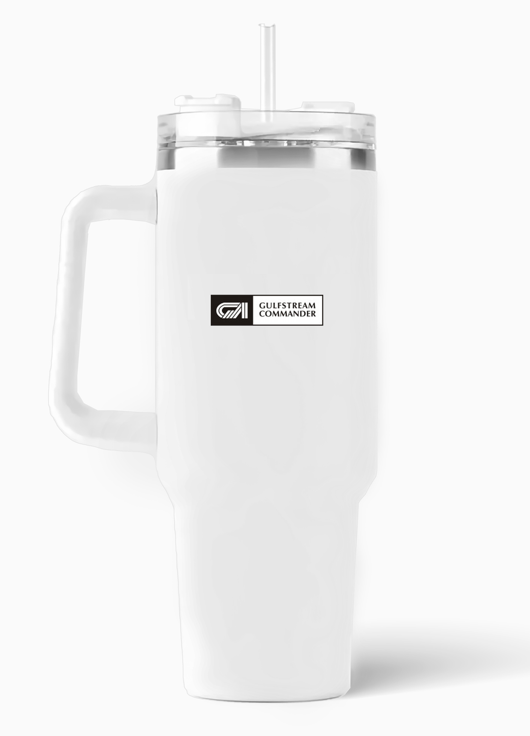 back of Commander 1000 40oz. Stainless Steel Quencher with straw