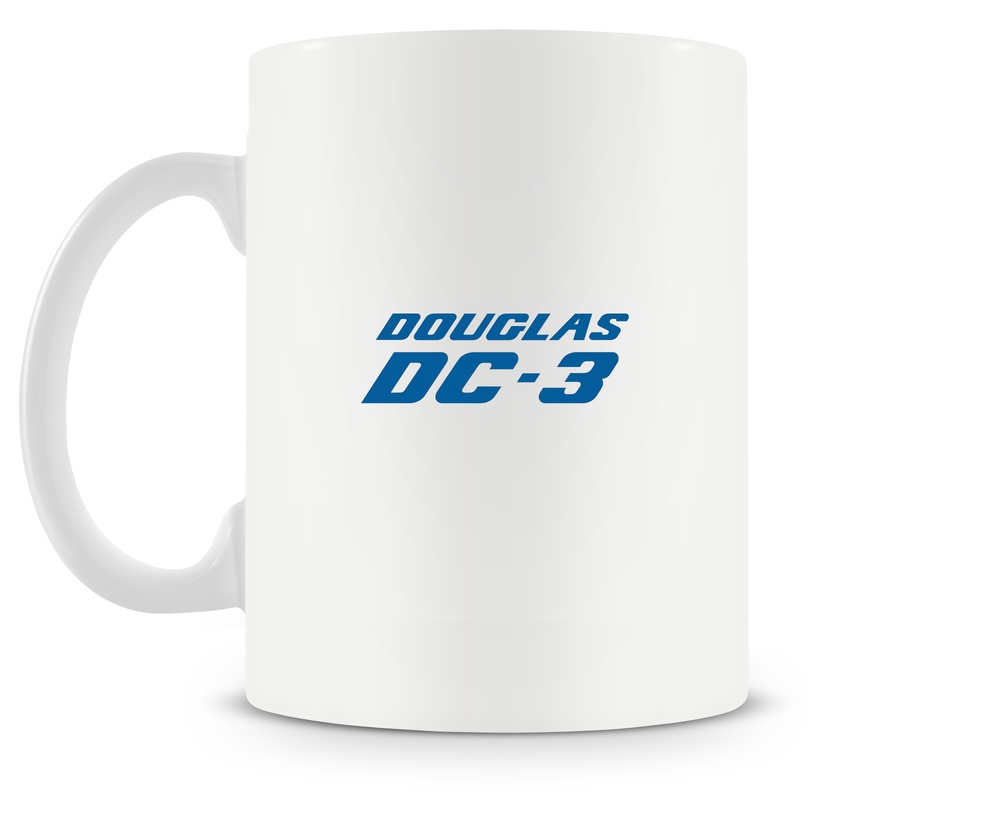 back of Douglas DC-3 mug