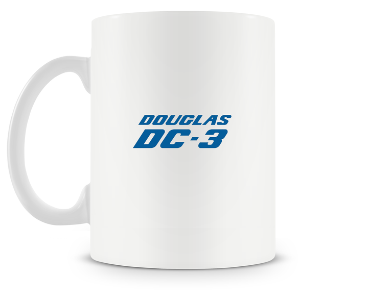 back of Douglas DC-3 mug