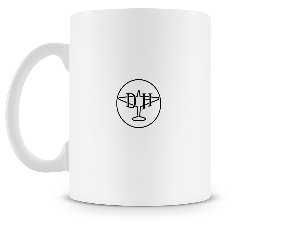 back of de Havilland DH.112 Venom mug