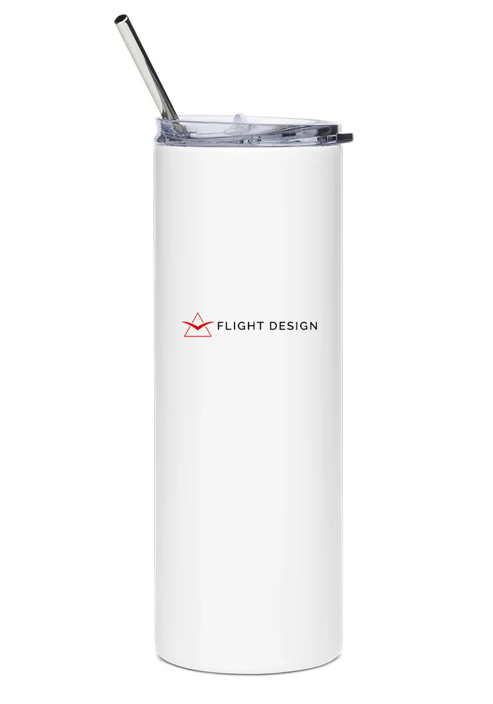 back of Flight Design CT water tumbler