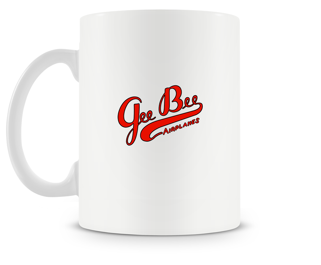 back of Granville Gee Bee Model R Super Sportster mug