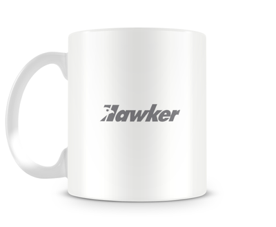 back of Hawker 800XP mug