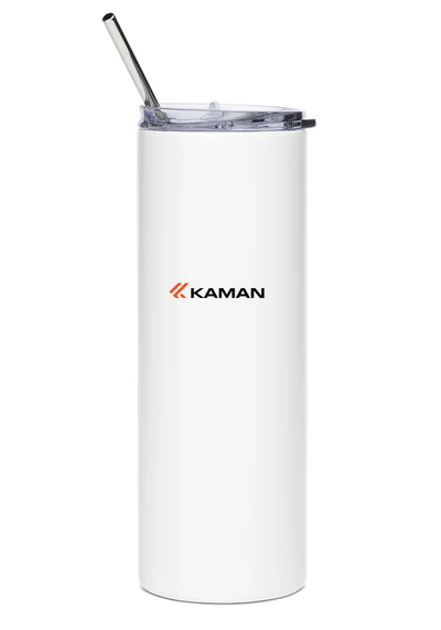 back of Kaman K-MAX water bottle