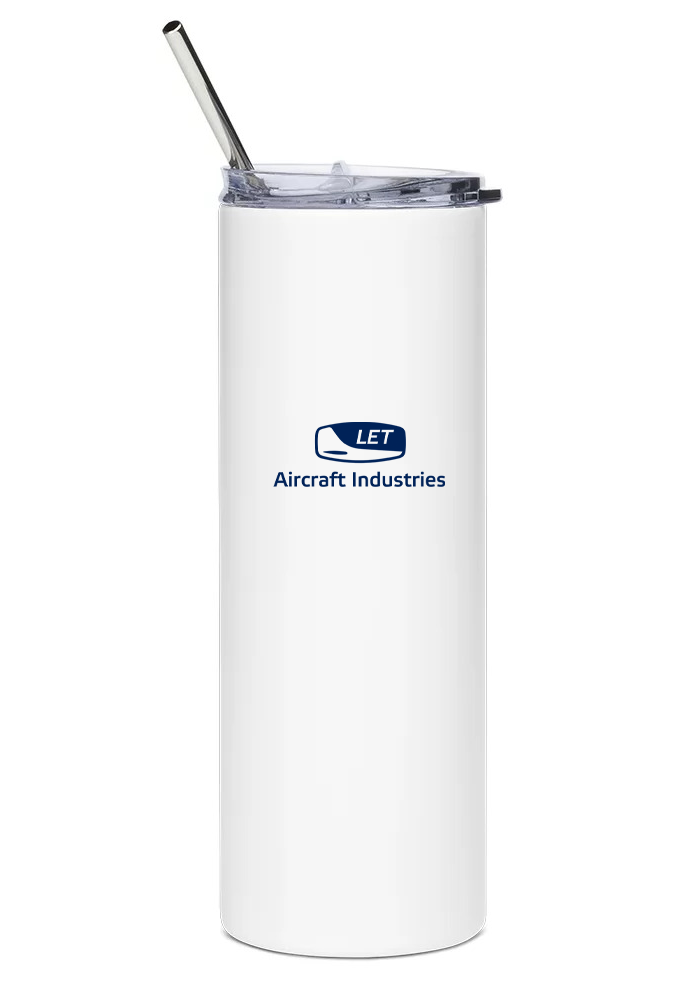 back of Aircraft Industries L-410 NG water tumbler