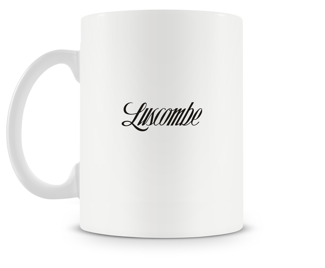 back of Luscombe Model 8A mug