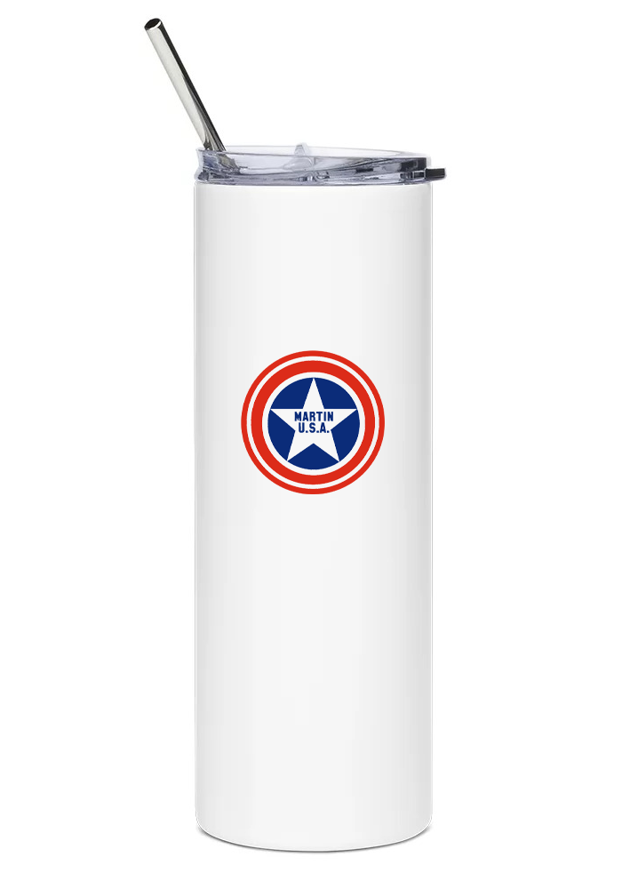 back of Martin P5M Marlin tumbler