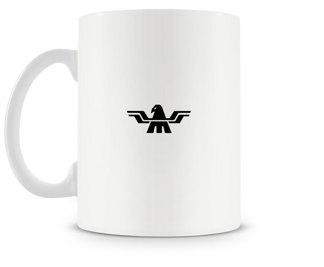 back of Mooney Acclaim Type S mug