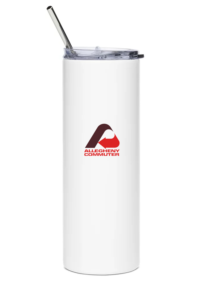 back of Allegheny Airlines Nord 262 water tumbler