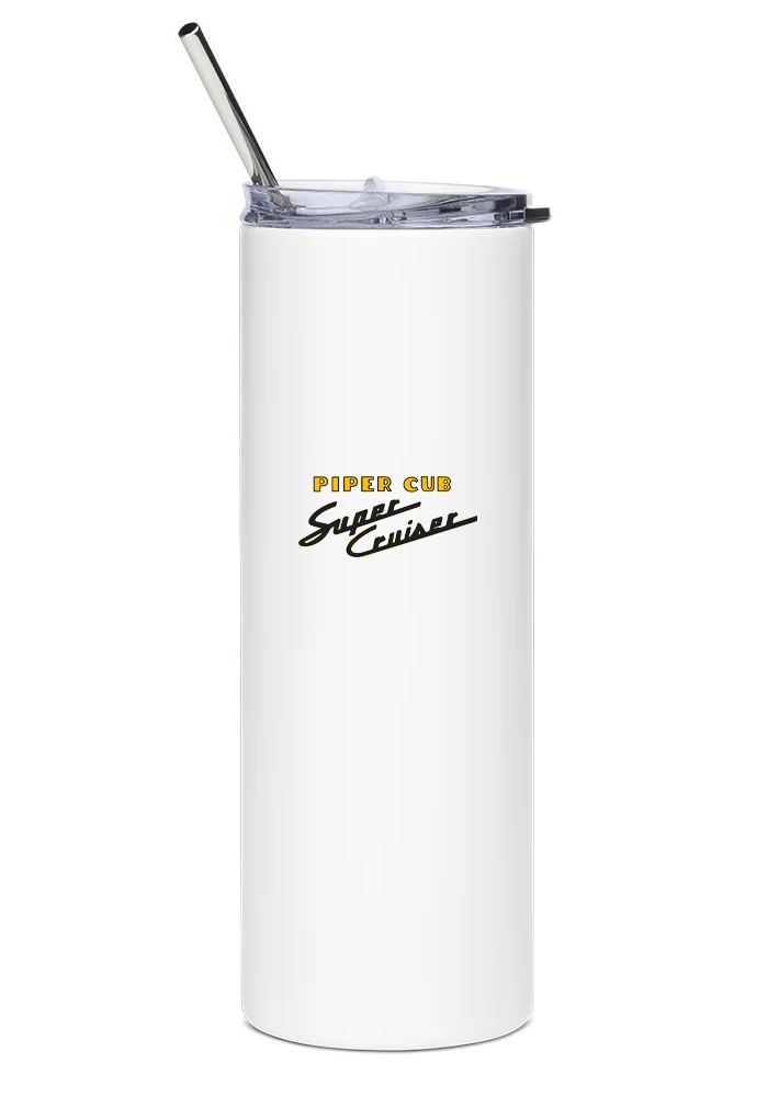 back of Piper PA-12 Super Cruiser Floatplane water tumbler