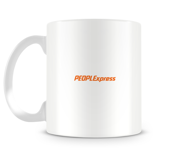 People Express Airlines Boeing 747 Mug