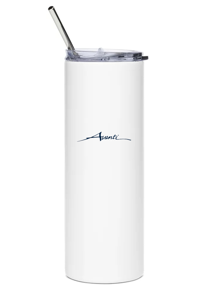 back of Piaggio P.180 Avanti II water tumbler