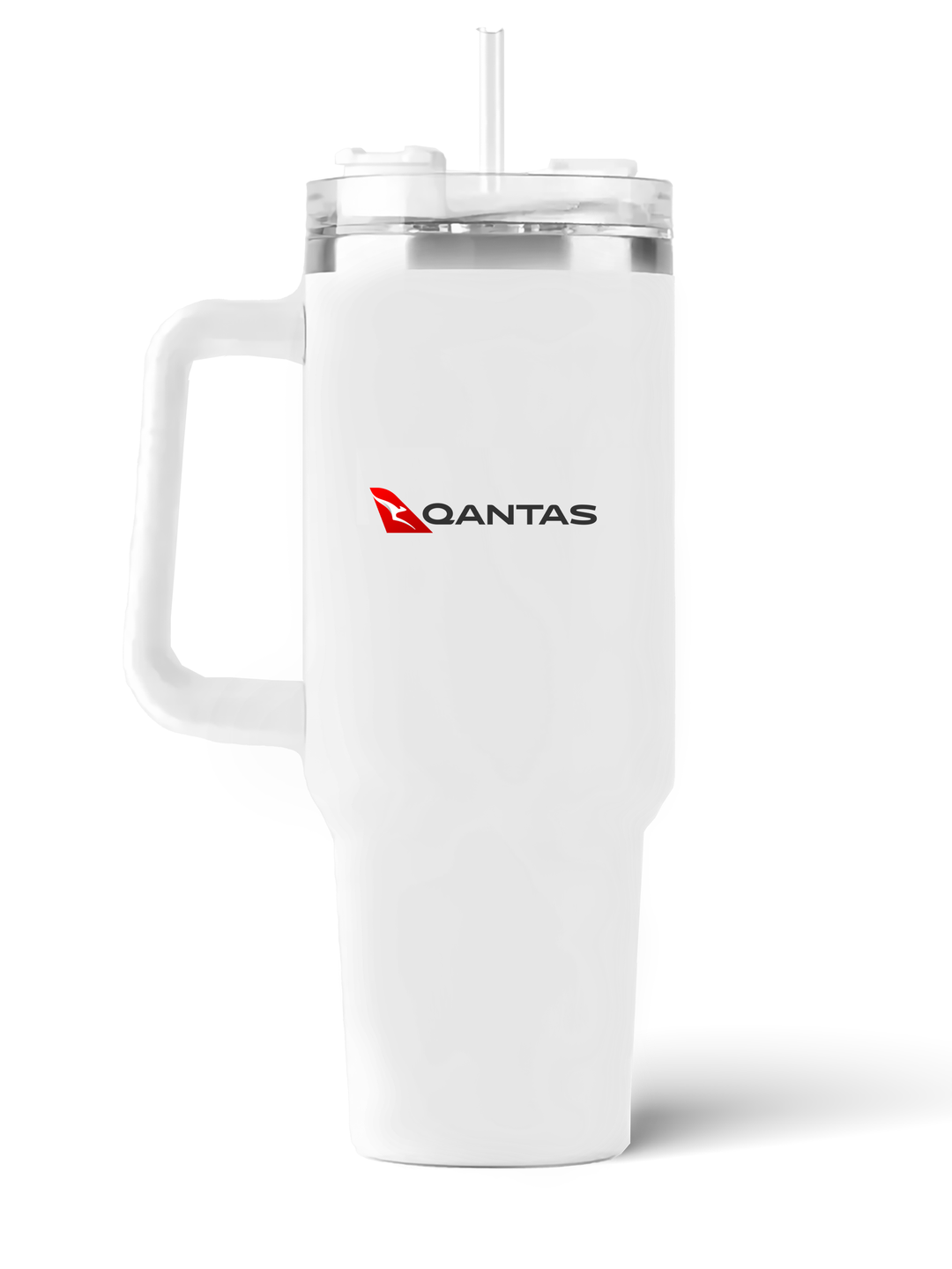 back of Qantas Airbus A380 quencher