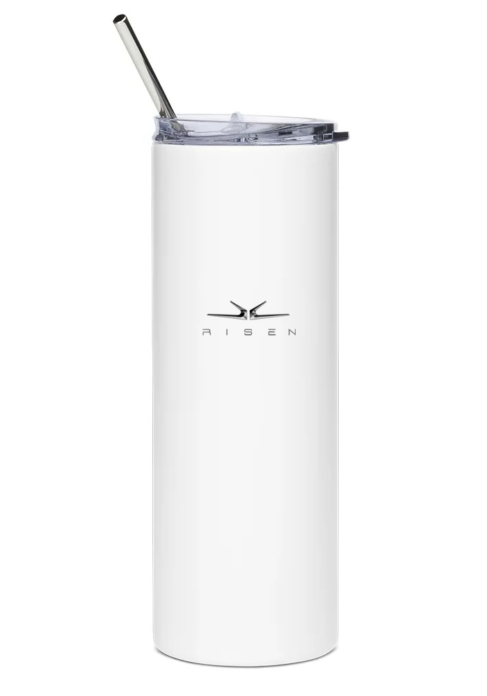 back of Swiss Excellence Risen water tumbler