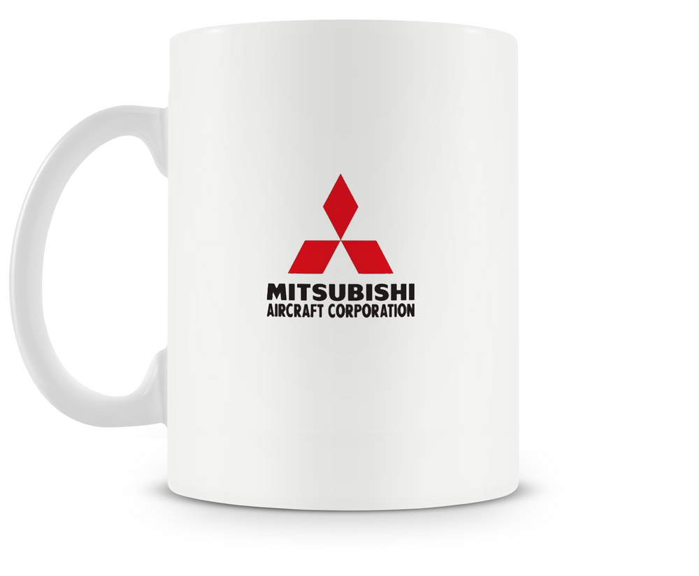 back of Mitsubishi F-1 mug