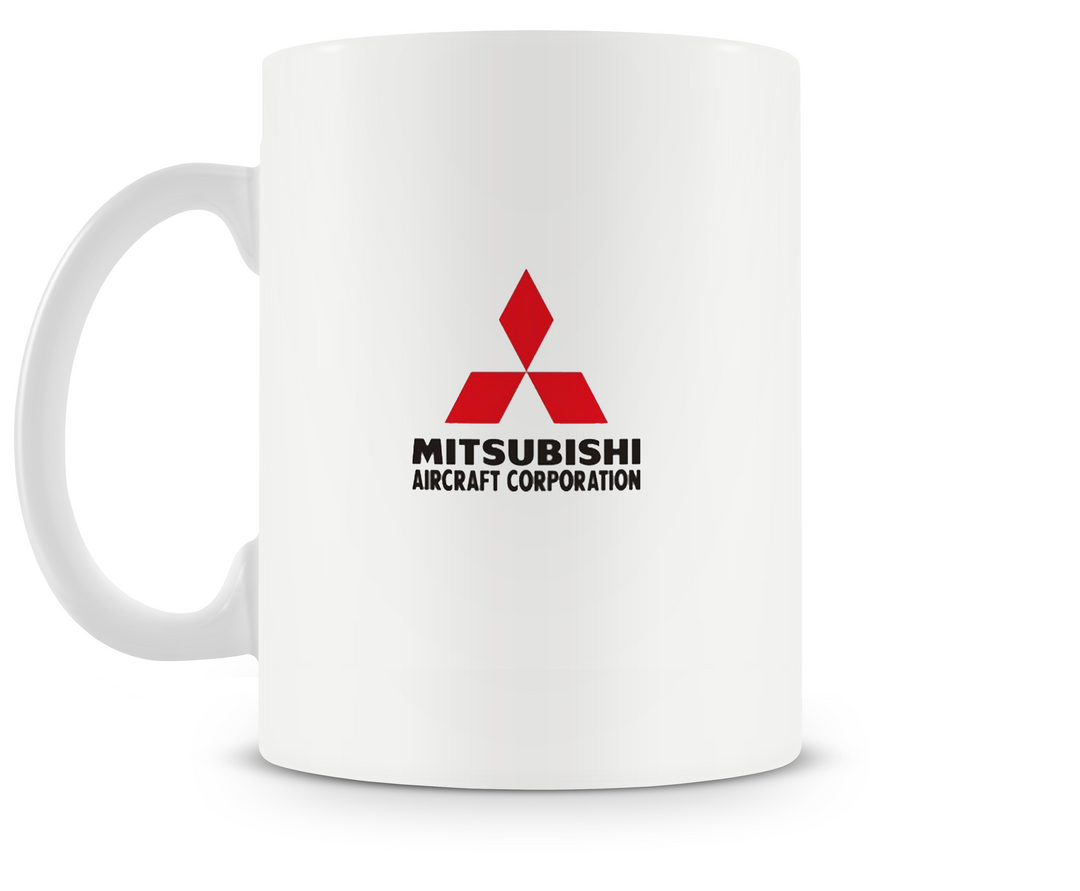 back of Mitsubishi F-1 mug