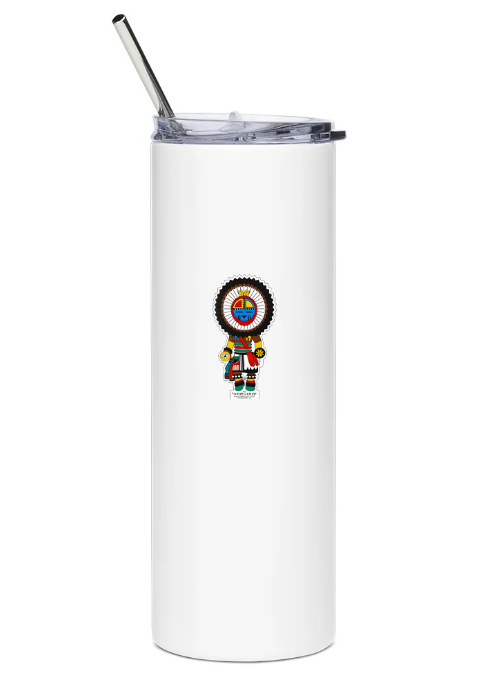 back of Varga 2150 Kachina water tumbler