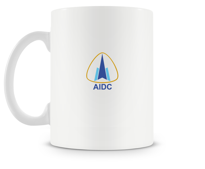 back of AIDC F-CK-1 Ching-kuo mug