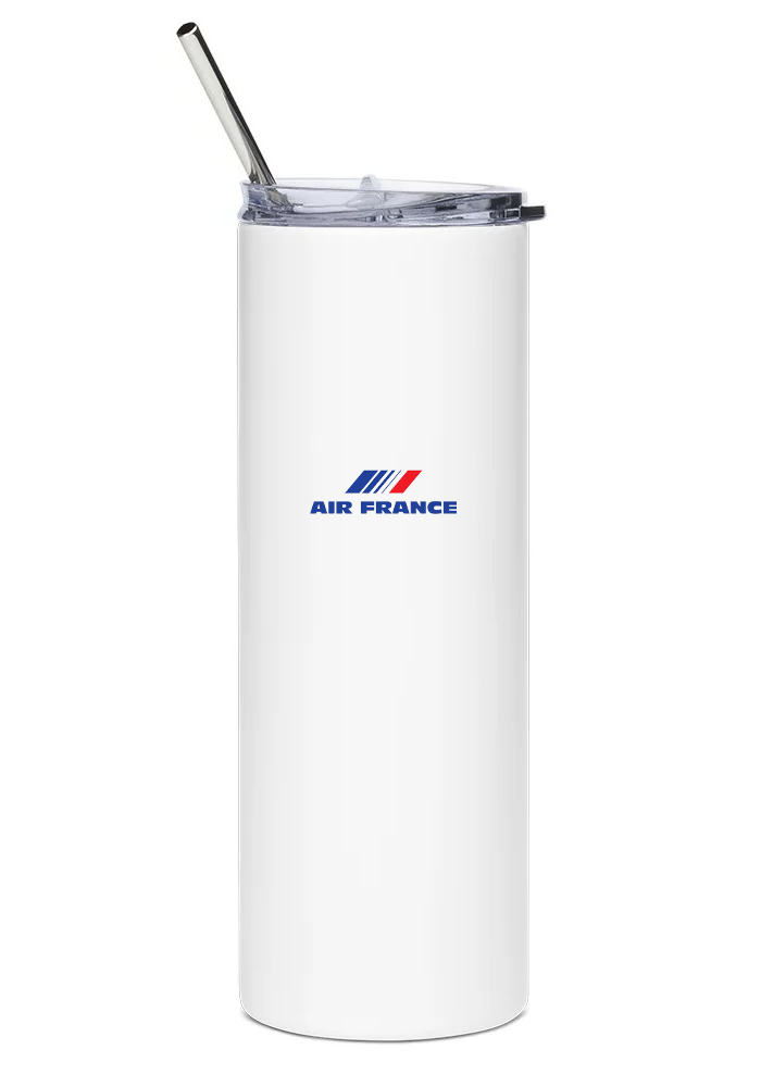 back of Air France Concorde water bottle