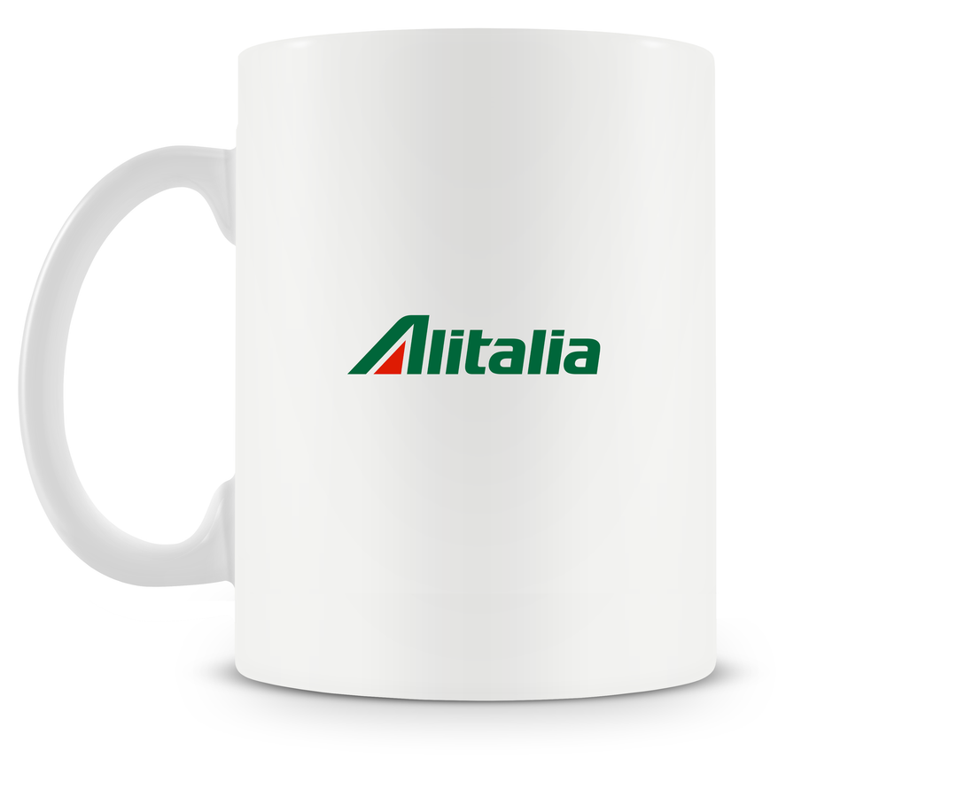 back of Alitalia Airbus A320 mug