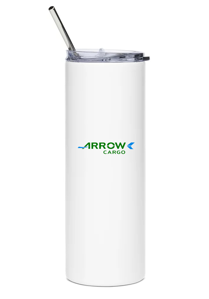 back of Arrow Air McDonnell Douglas DC-10 water tumbler