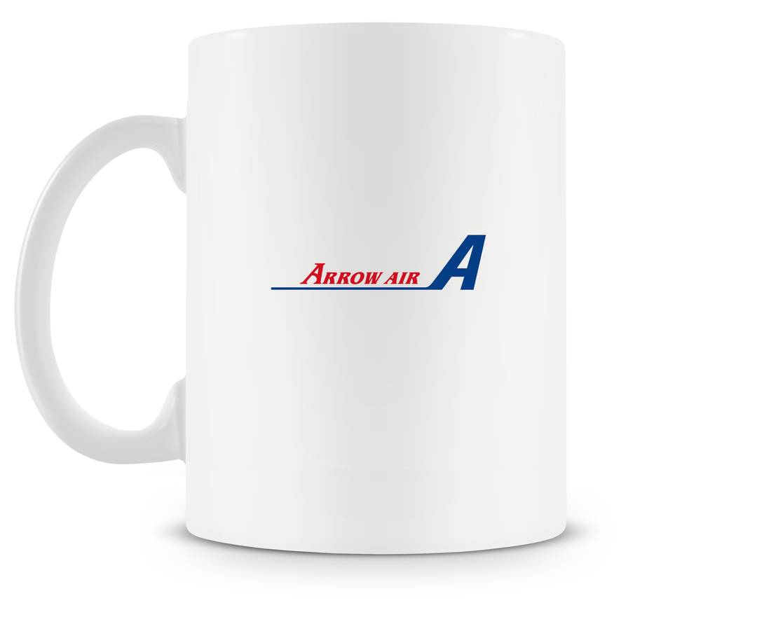 back of Arrow Air Douglas DC-8 mug