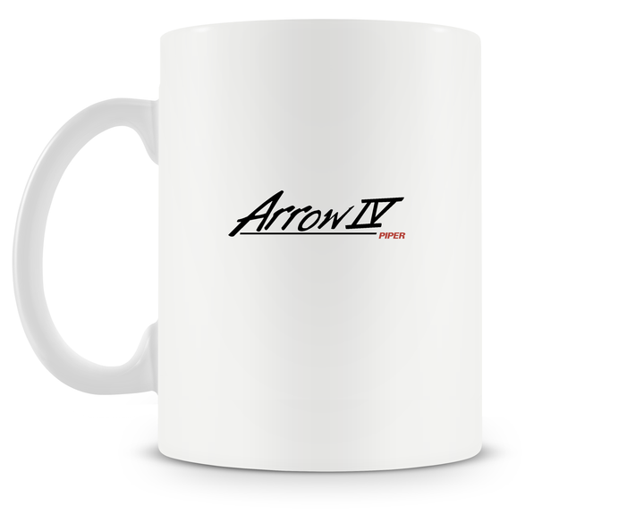 back of Piper Arrow IV Mug 15oz.