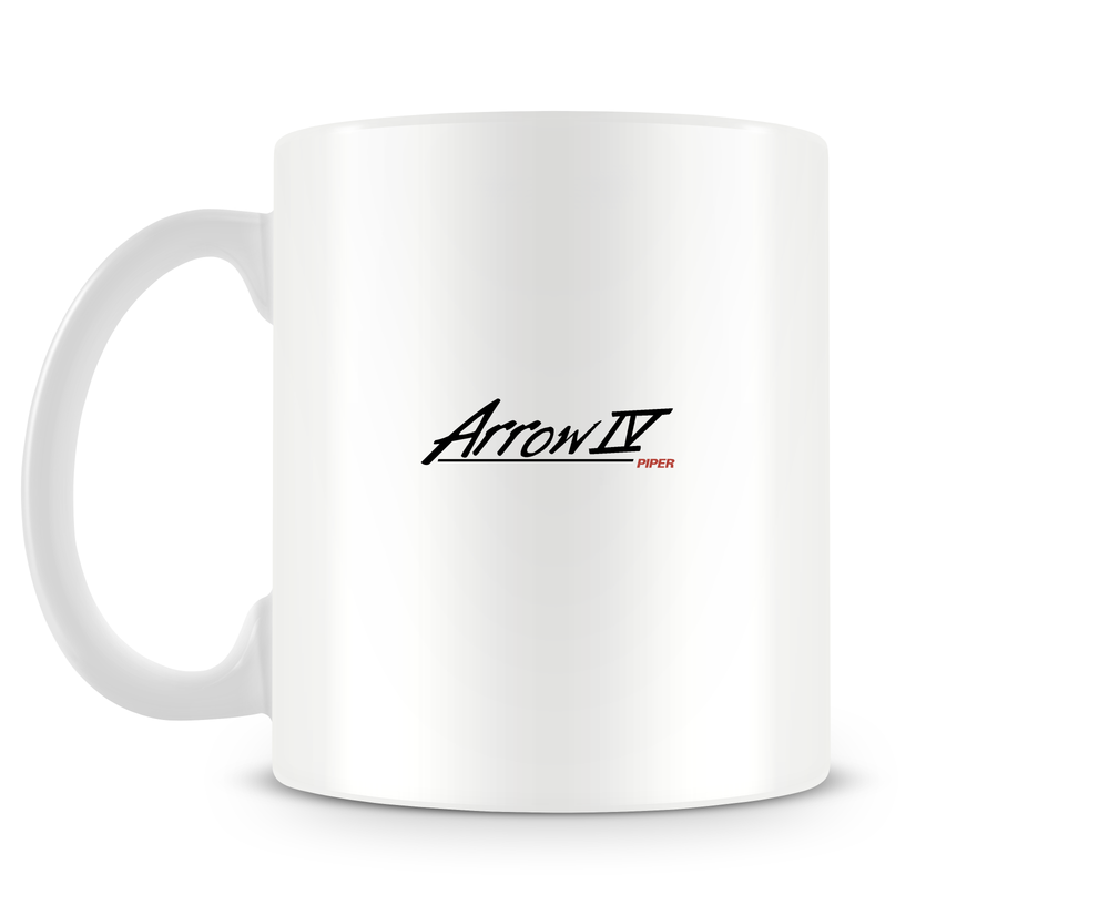 back of Piper Arrow IV Mug