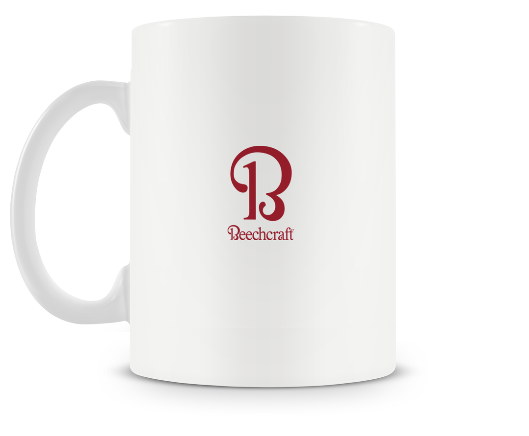 back of Beechcraft King Air C90GTx mug 15oz