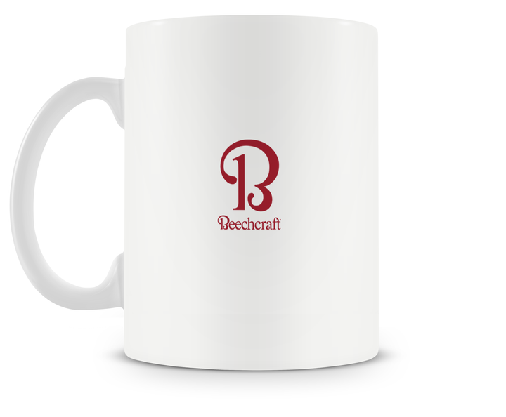 back of Beechcraft King Air C90GTx mug 15oz