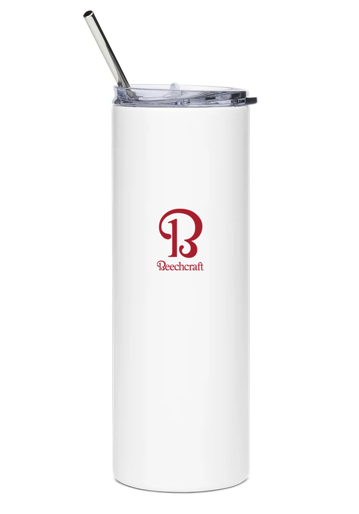 back of Beechcraft Model 77 Skipper water tumbler
