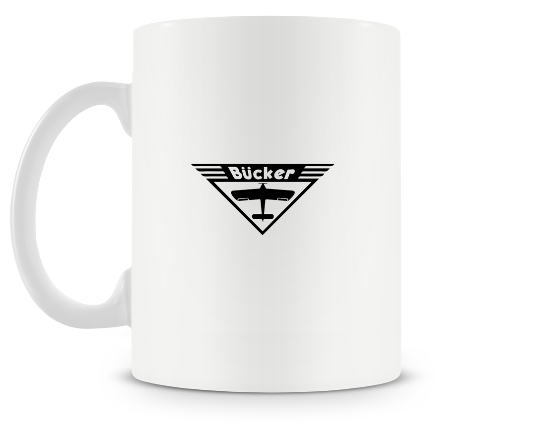 back of Bücker Bü 133 Jungmeister mug