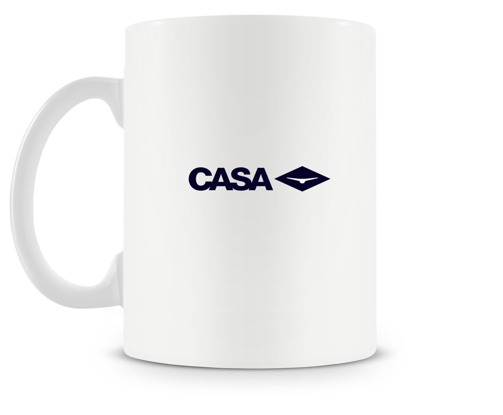 back of CASA C-212 Aviocar mug