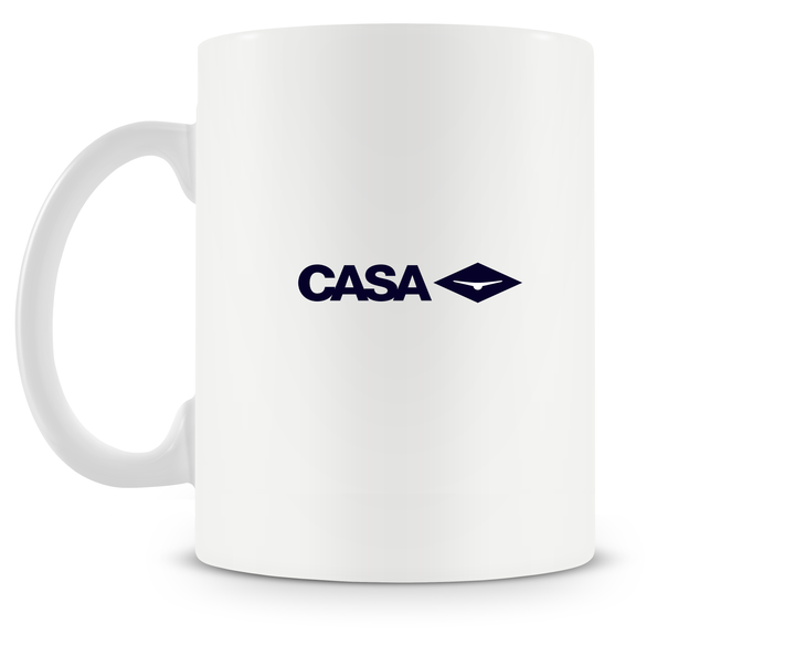 back of CASA C-212 Aviocar mug