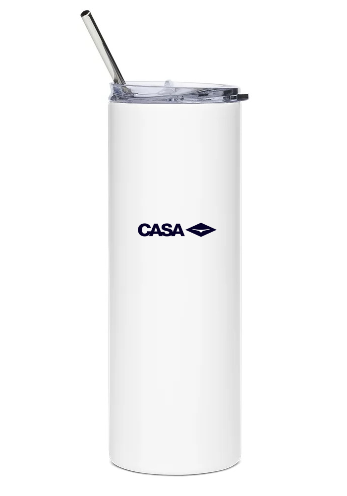 back of CASA C-212 Aviocar water tumbler